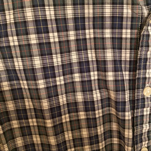 Men’s GAP green plaid button down - Picture 4 of 5